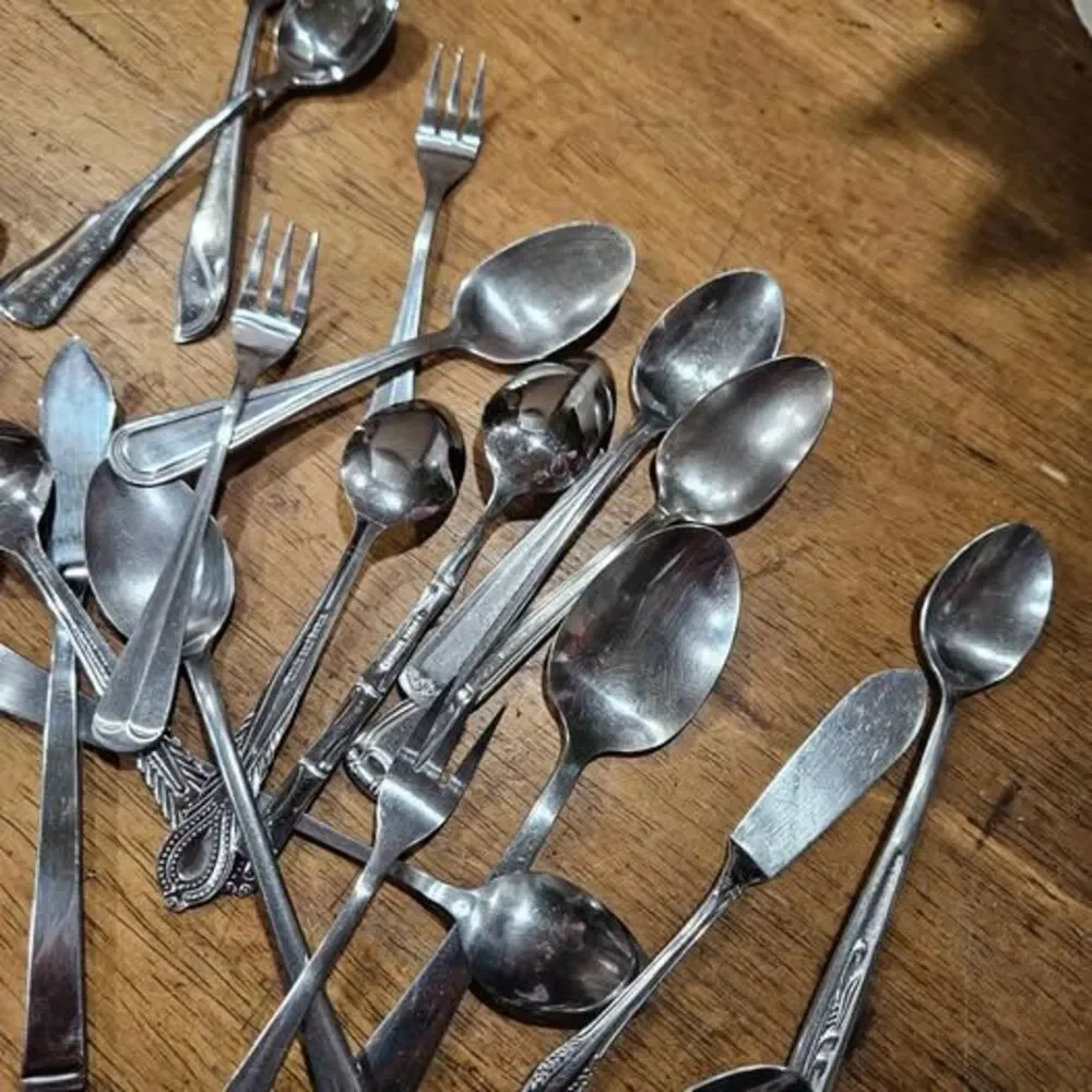 Mixed Lot of Stainless Steel Flatware - Spoons, Forks, Knives. lot#2